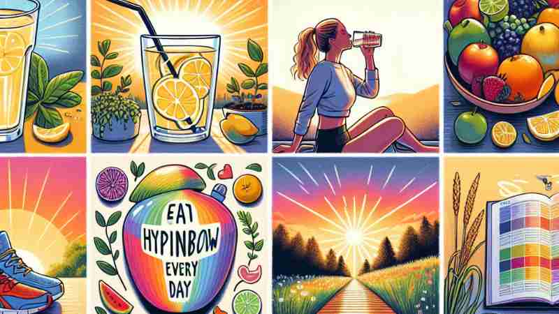 12 Simple Ways to Boost Your Health and Well-being, Concept art for illustrative purpose, tags: kleine und - Monok